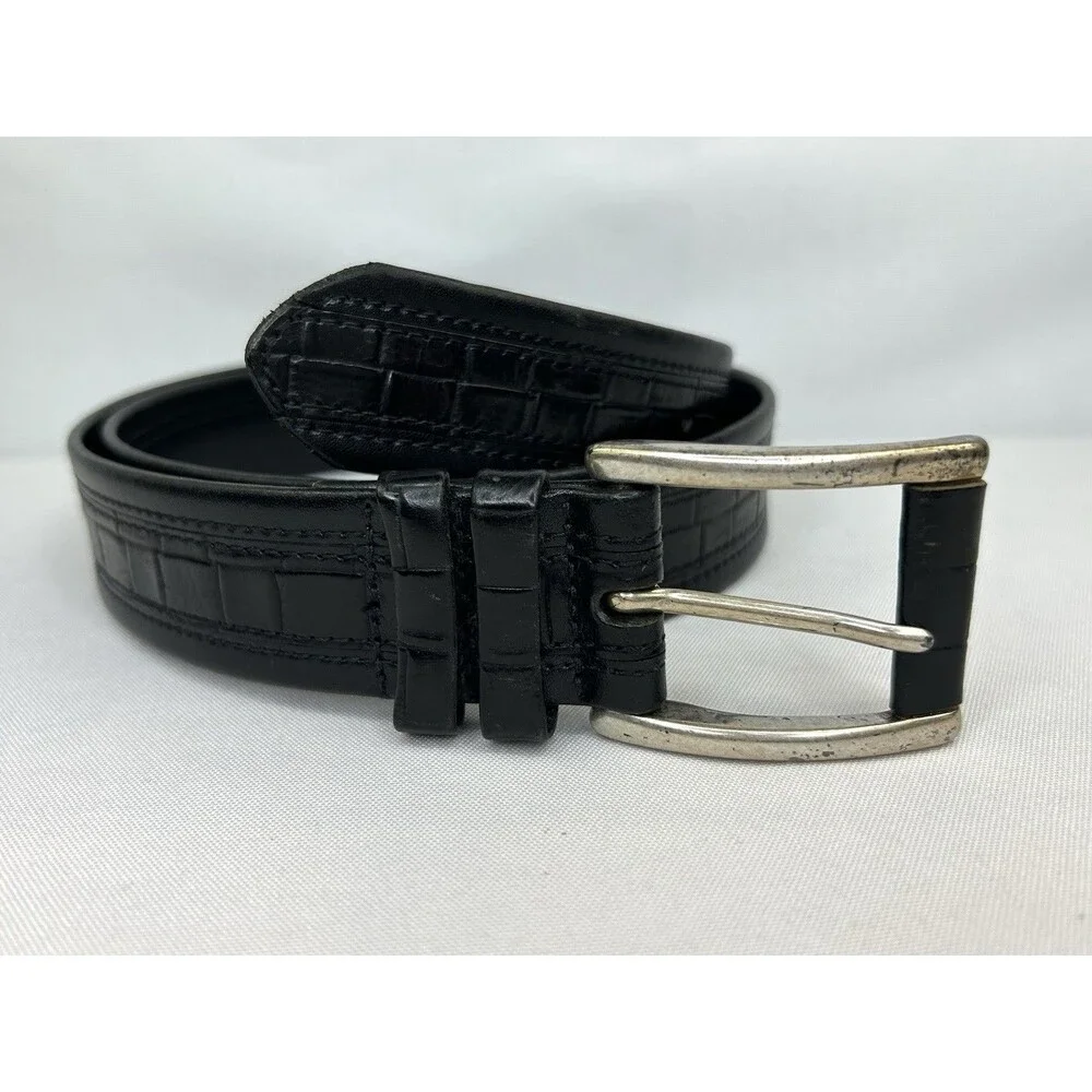 Footjoy Black Genuine Leather Golf Belt - Men's Size 34